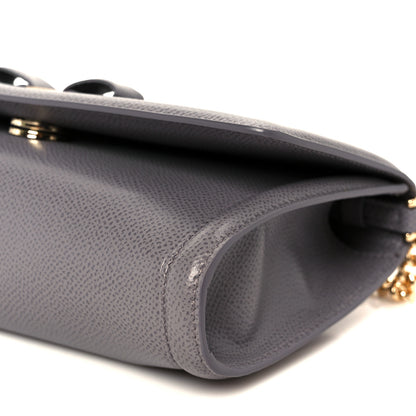 Salvatore Ferragamo Pebble Calfskin Mini Vara Bow Crossbody Bag Urban Grey 9 of 10