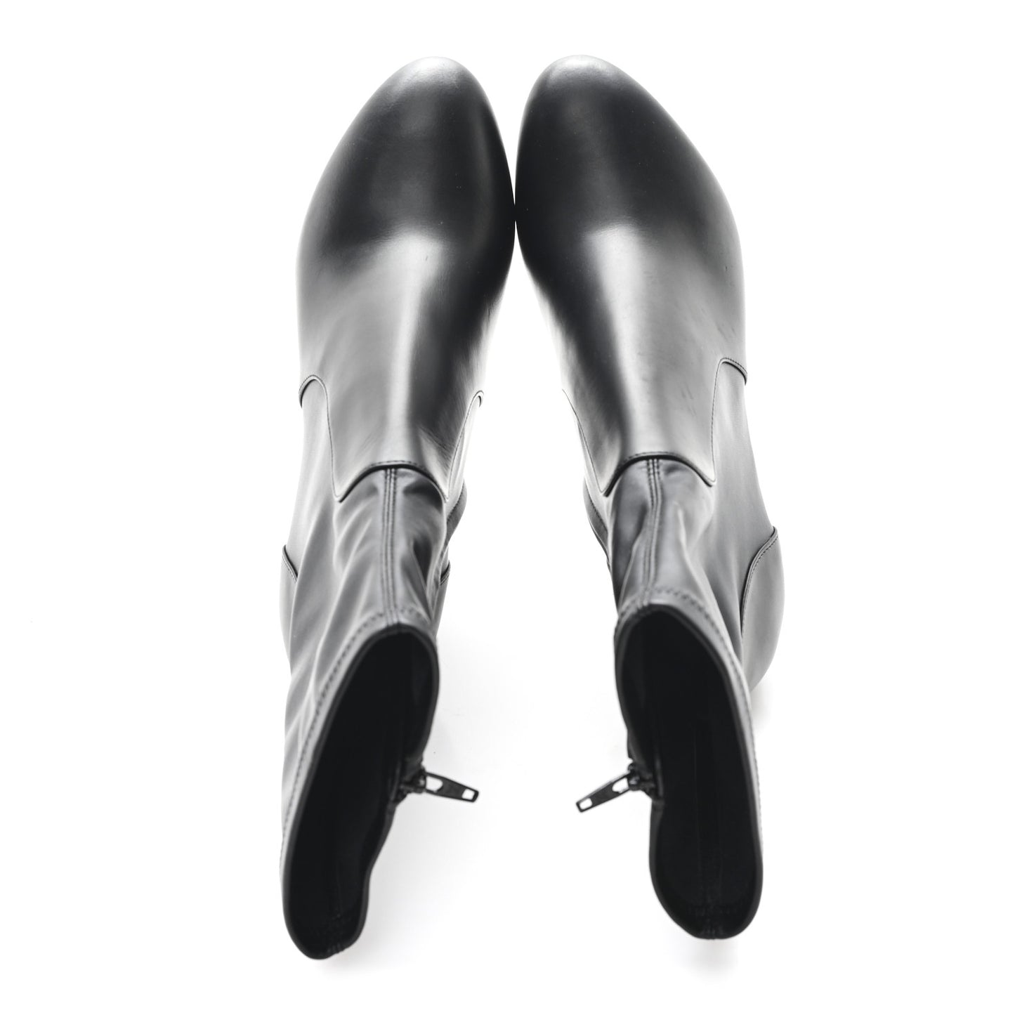 Calfskin Uniformes Silhouette Ankle Boots 38.5 Black
