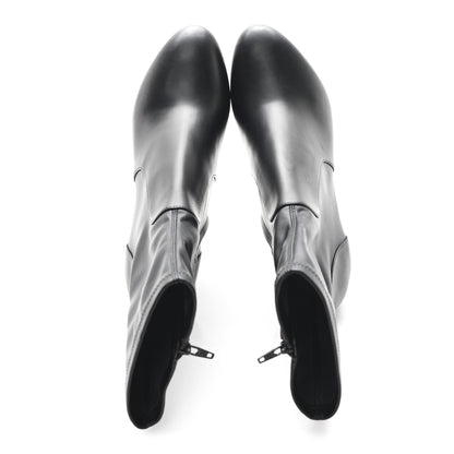 Louis Vuitton Calfskin Uniformes Silhouette Ankle Boots 38.5 Black 2 of 8