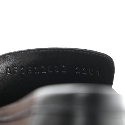 Hermes Goatskin Womens Royal Loafers 38.5 Black 8 of 10