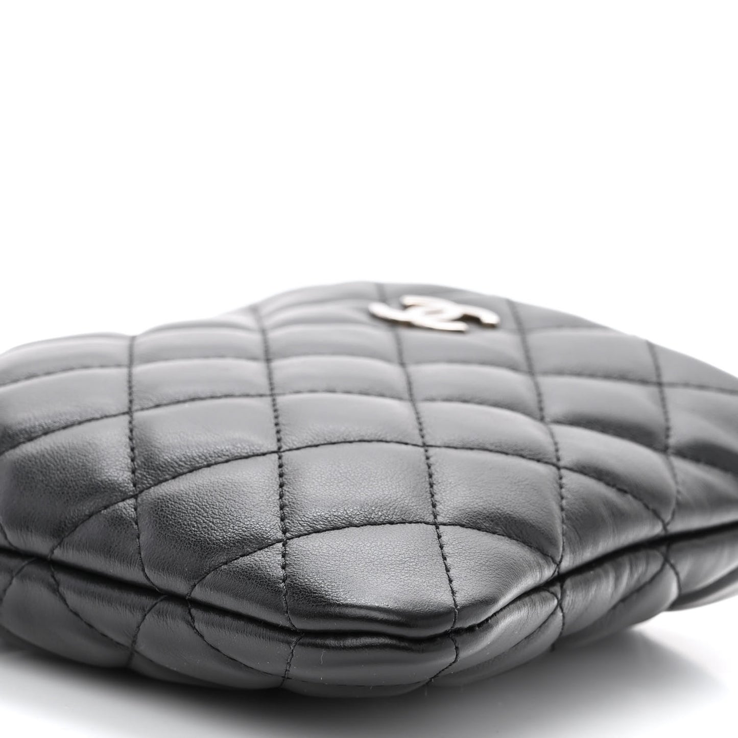 Lambskin Quilted Crossbody Bag Black