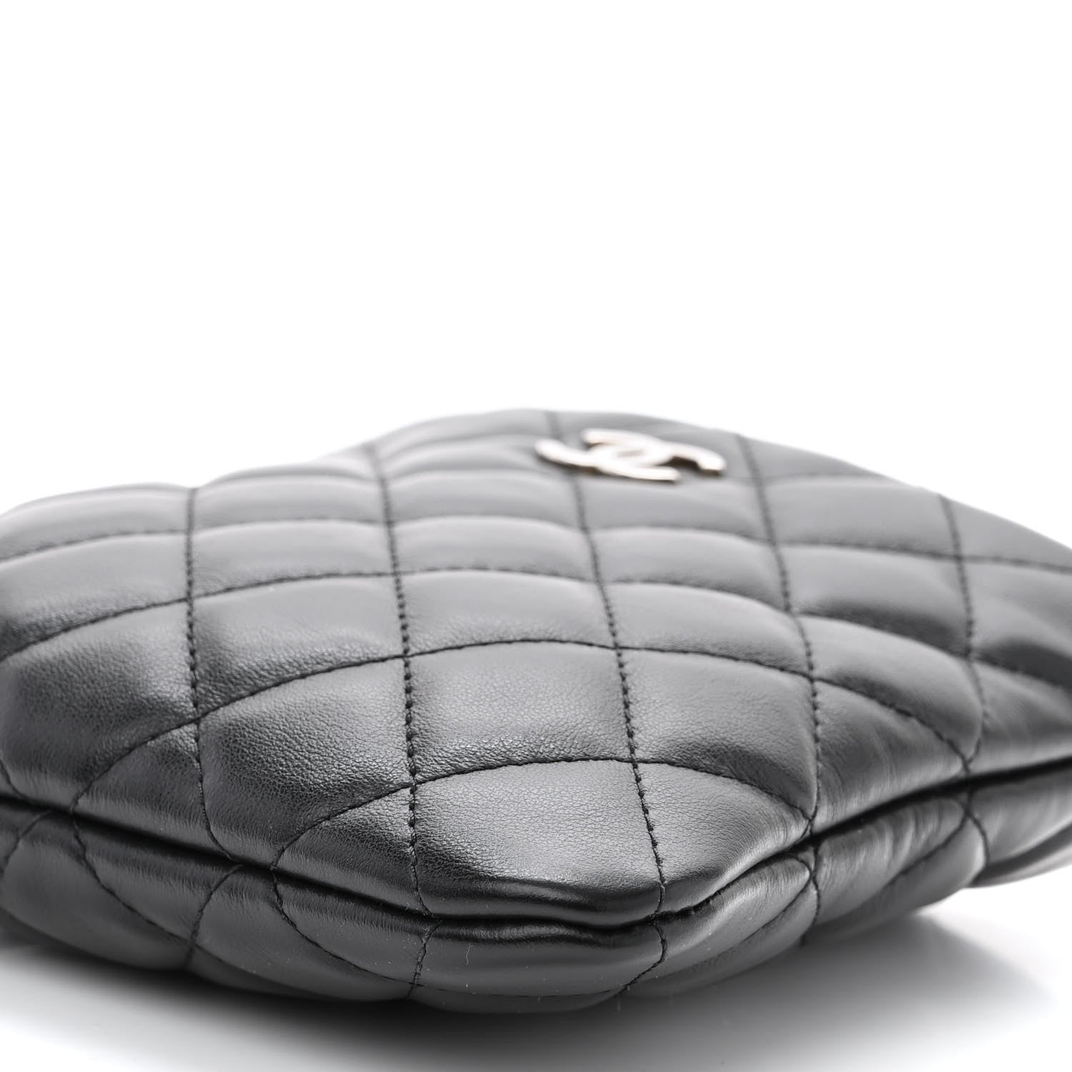 Chanel Lambskin Quilted Crossbody Bag Black 10 of 10
