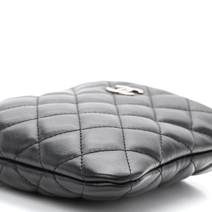 Chanel Lambskin Quilted Crossbody Bag Black 10 of 10