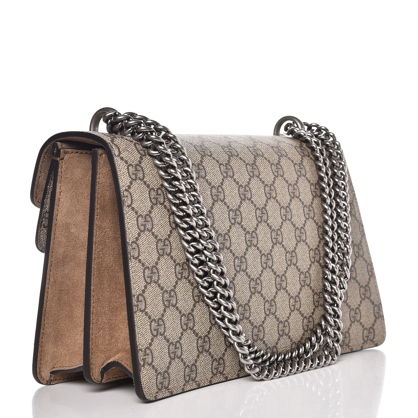 GG Supreme Monogram Small Dionysus Shoulder Bag Taupe