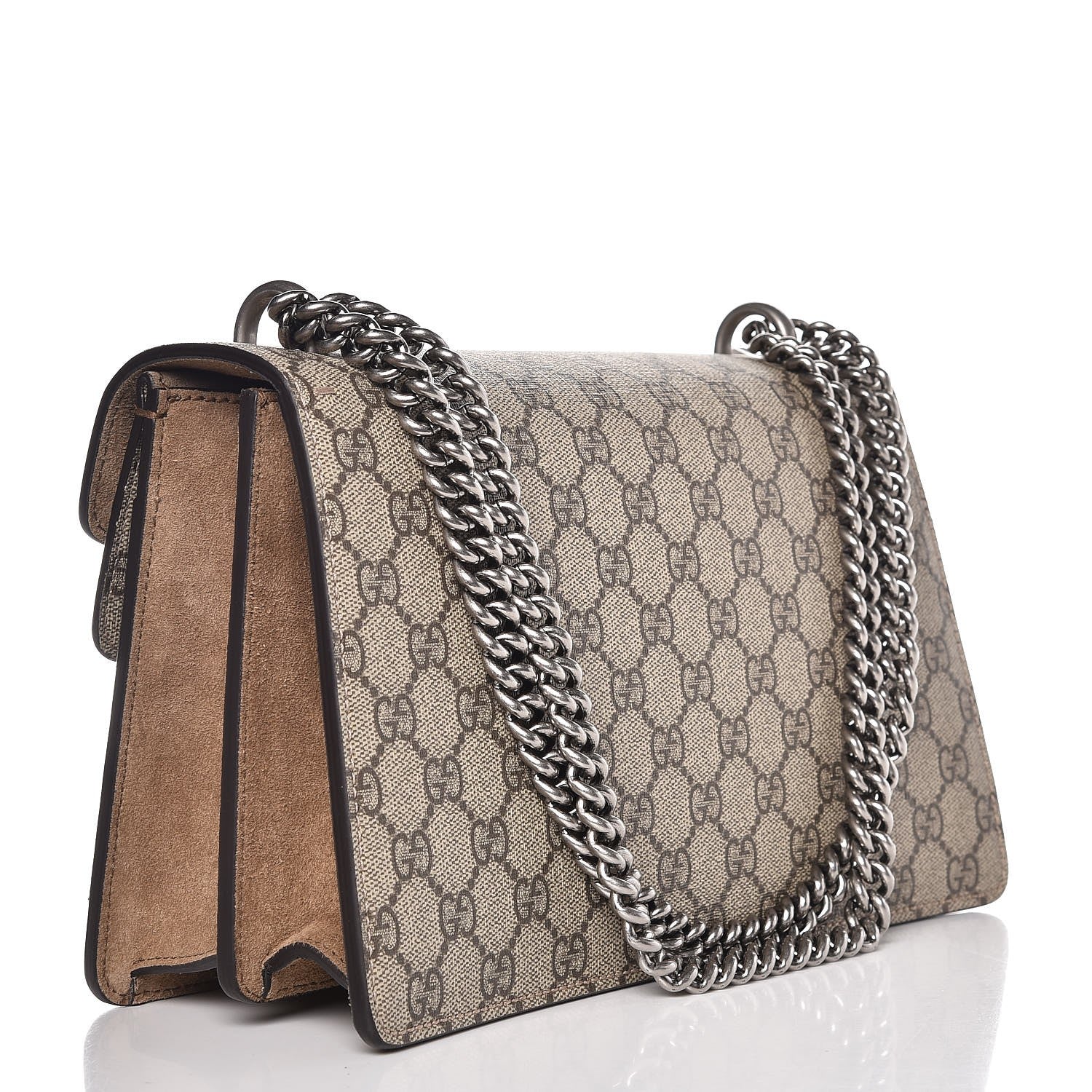 Gucci GG Supreme Monogram Small Dionysus Shoulder Bag Taupe 3 of 10