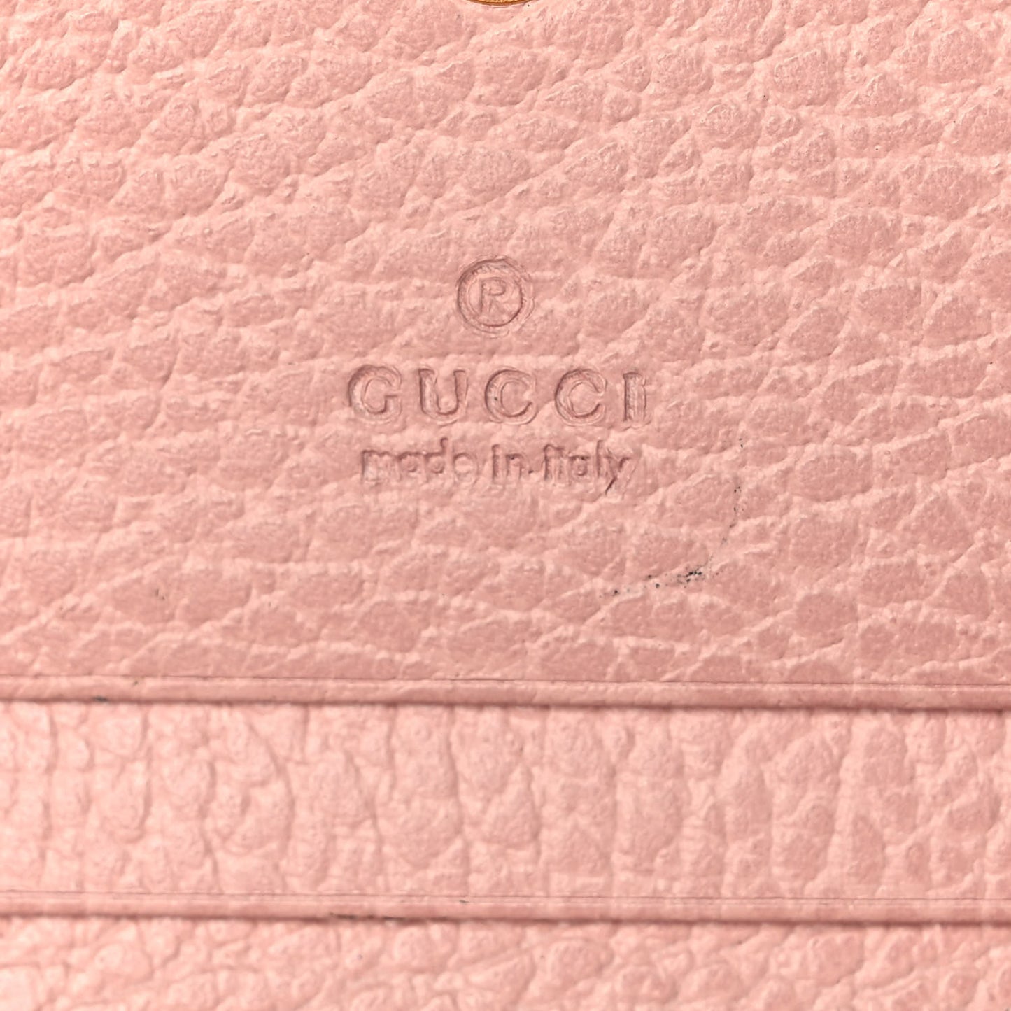 Dollar Calfskin GG Marmont Card Case Perfect Pink