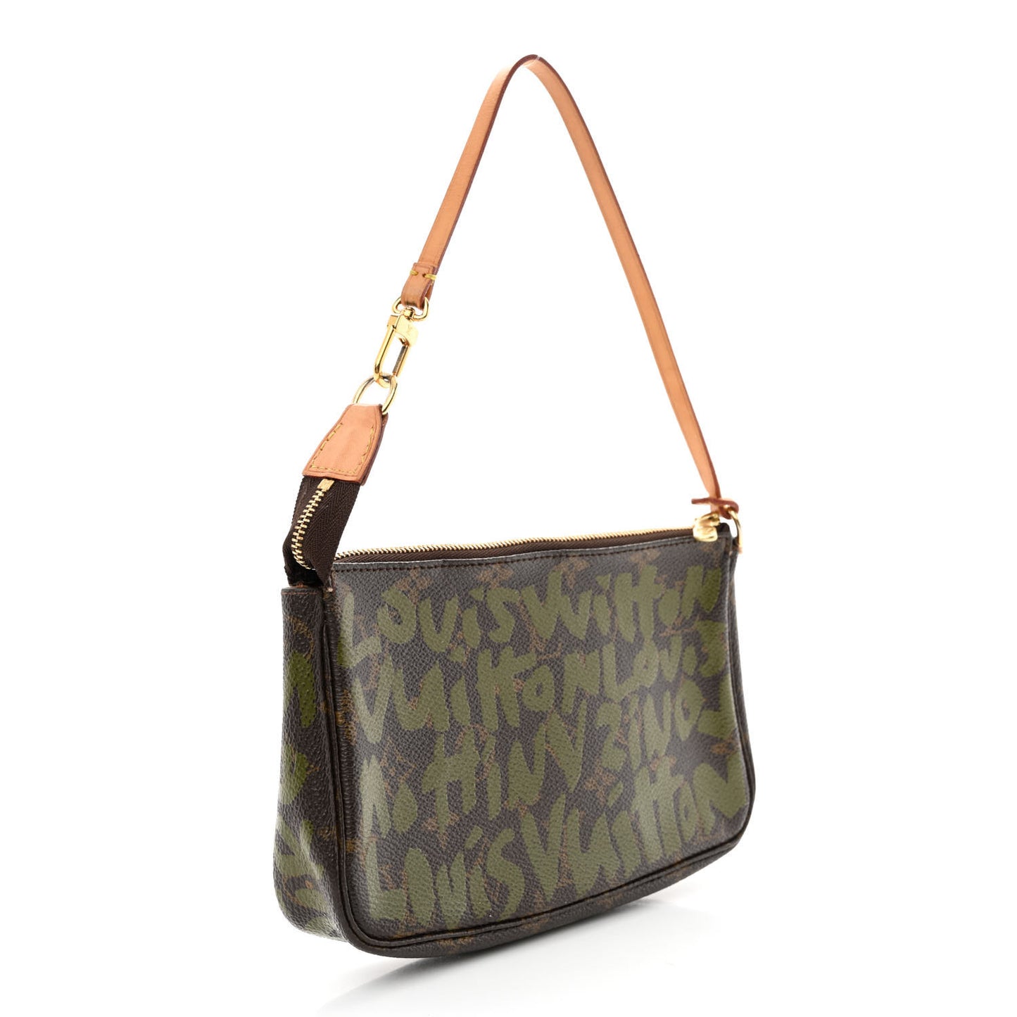 Monogram Graffiti Pochette Accessories Kaki