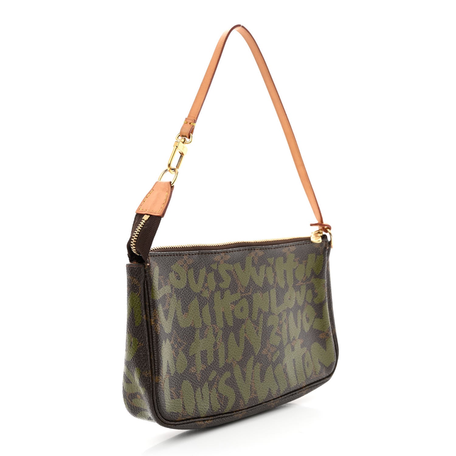 Louis Vuitton Monogram Graffiti Pochette Accessories Kaki 3 of 14