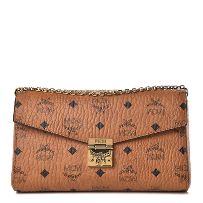 MCM Visetos Millie Wallet On Chain Cognac 1 of 9