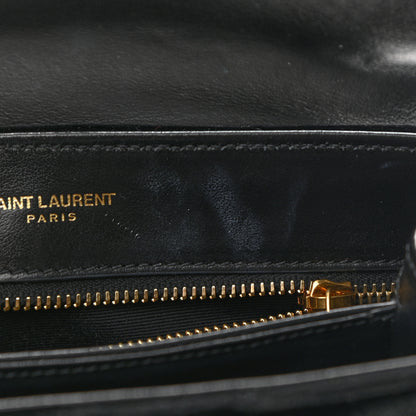 Saint Laurent Velvet Y Quilted Monogram Toy Loulou Chain Satchel French Black 12 of 12