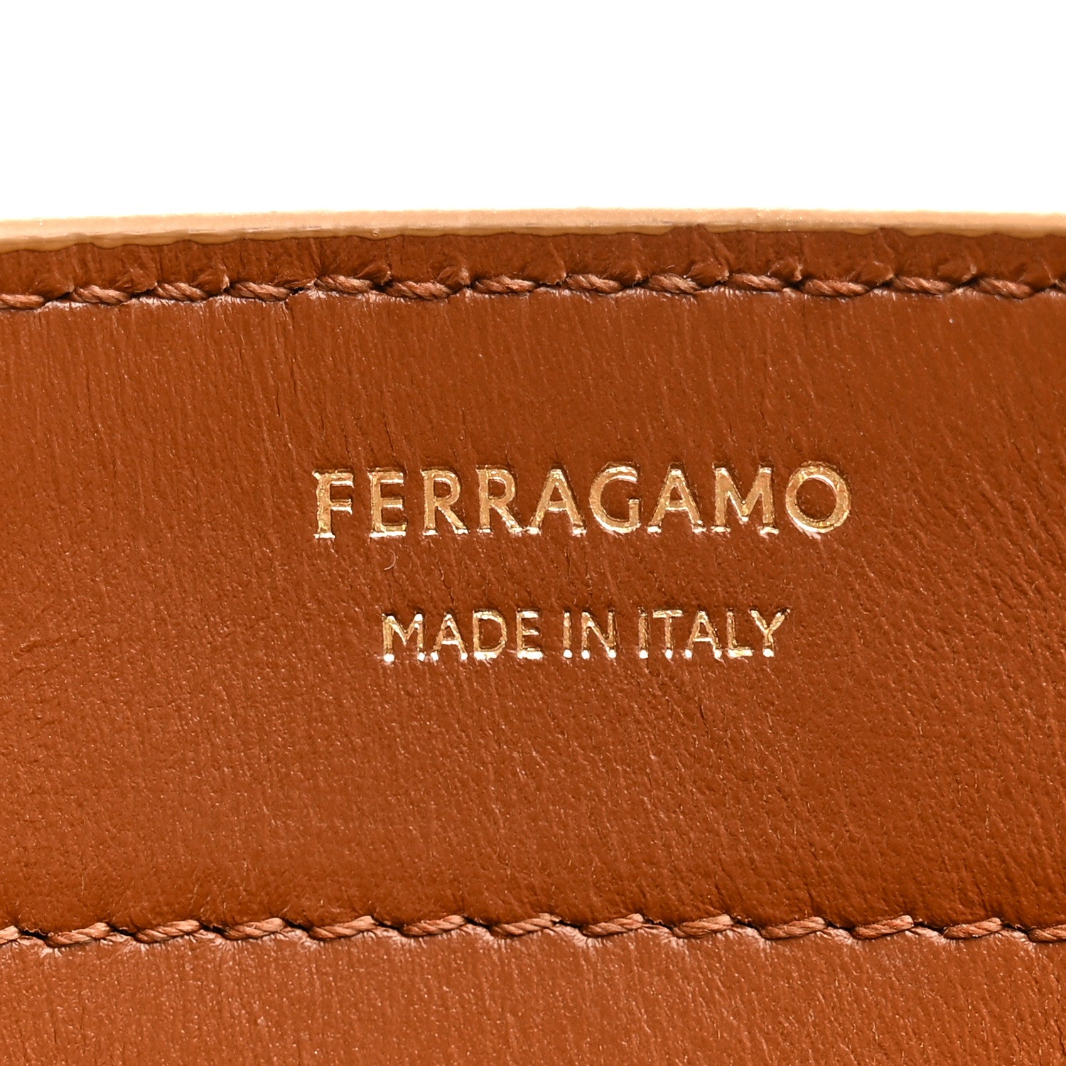 Salvatore Ferragamo Suede Alligator Embossed Mini Hug Crossbody Bag Natural Brown 7 of 10