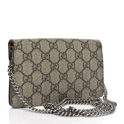 Gucci GG Supreme Monogram Super Mini Dionysus Shoulder Bag Taupe 3 of 11