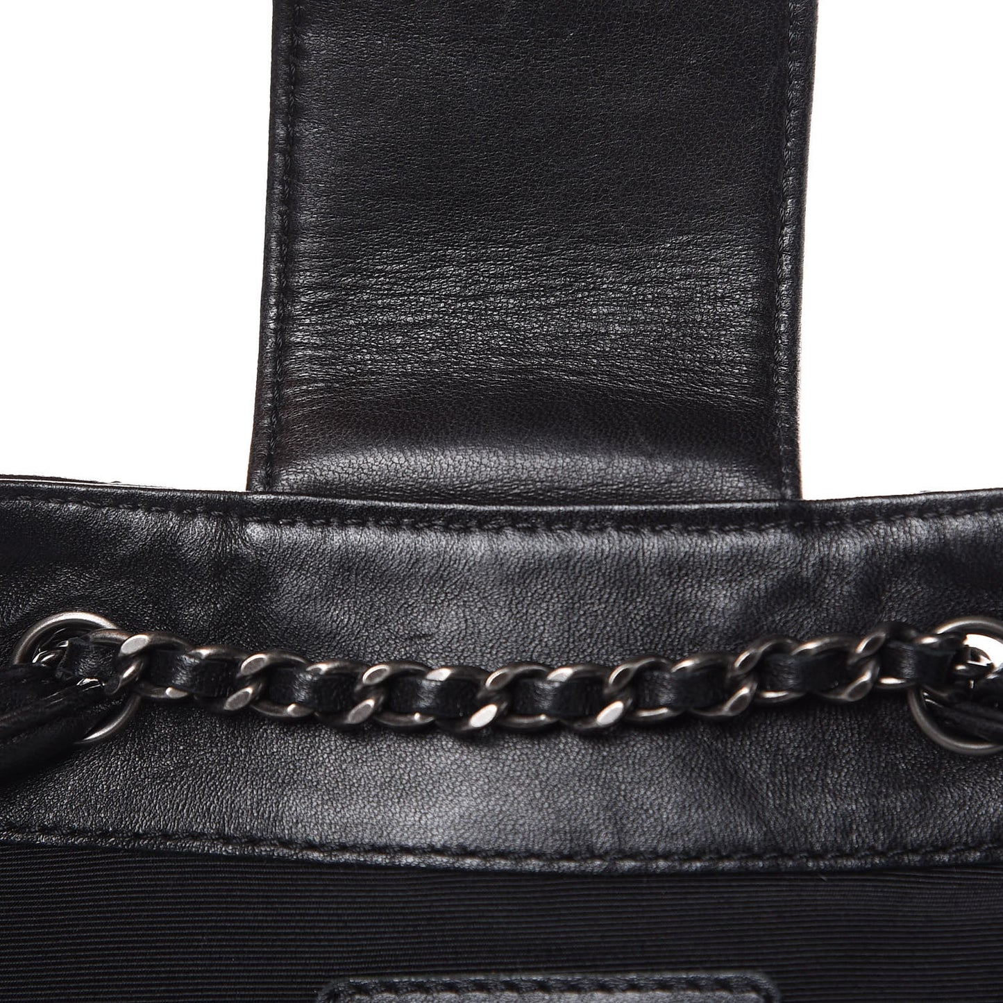 Lambskin Quilted Western Baluchon Fringe Bag Black