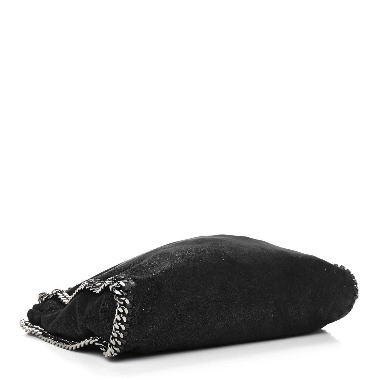 Stella McCartney Embellished Shaggy Deer Small Falabella Fold Over Tote Black 3 of 7