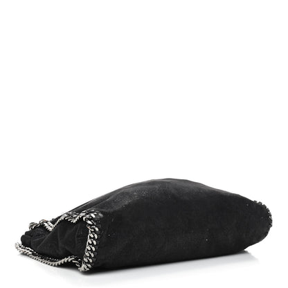 Stella McCartney Embellished Shaggy Deer Small Falabella Fold Over Tote Black 3 of 7