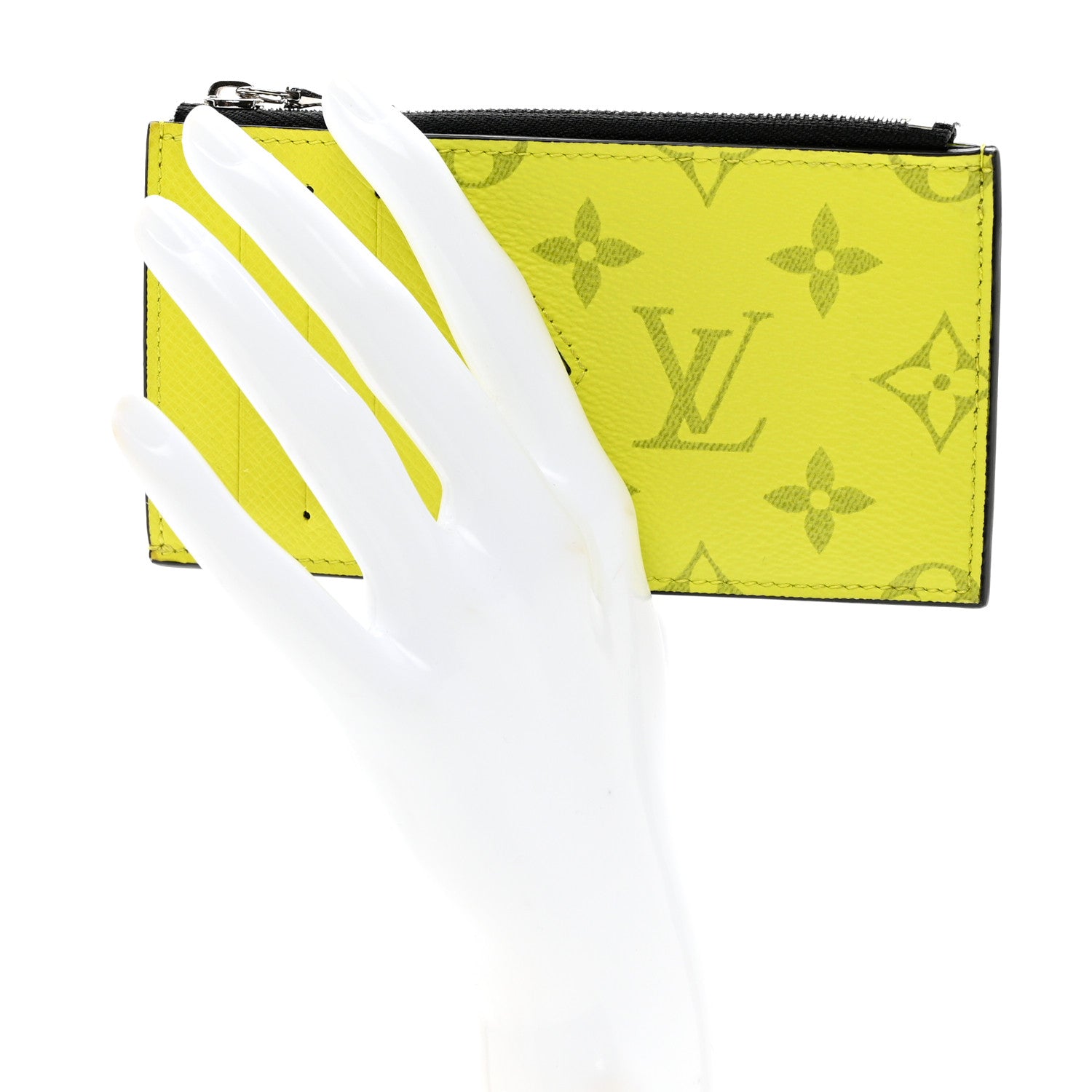 Louis Vuitton Monogram Taiga Coin Card Holder Yellow 2 of 6