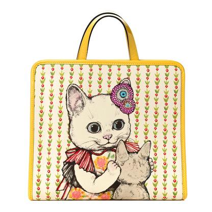 Gucci Canvas Cat Childrens Tote Yellow 1 of 11