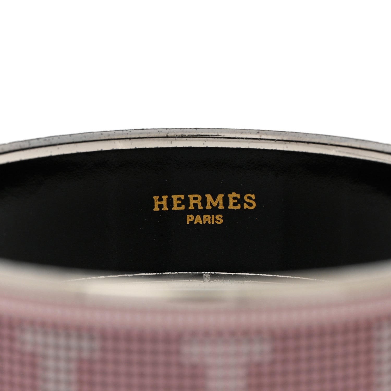 Hermes Enamel Printed Wide Recherche H Bracelet 70 4 of 5