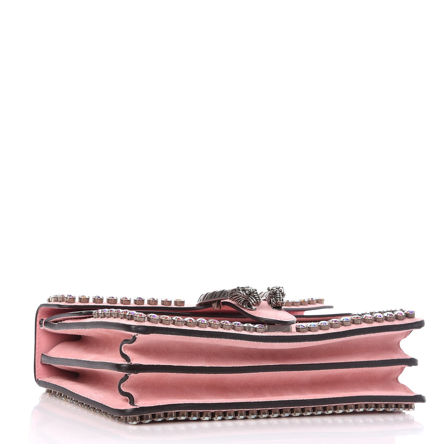 Suede Crystal Small Dionysus Shoulder Bag Peonia
