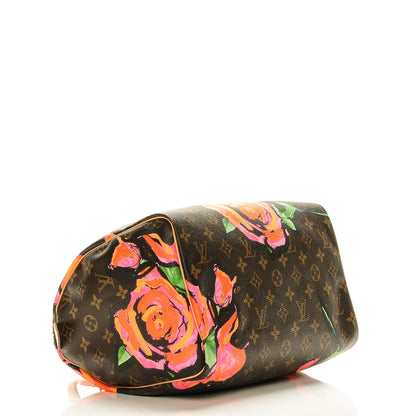 Louis Vuitton Monogram Roses Speedy 30 4 of 7