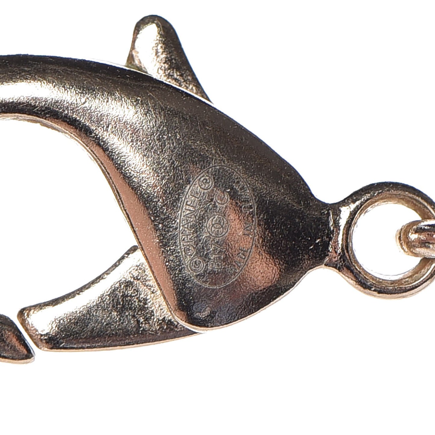 Hoop Cuba Logo Long Necklace Gold