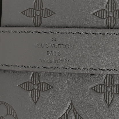 Louis Vuitton Calfskin Monogram Shadow Keepall Bandouliere 50 Anthracite Gray 5 of 12