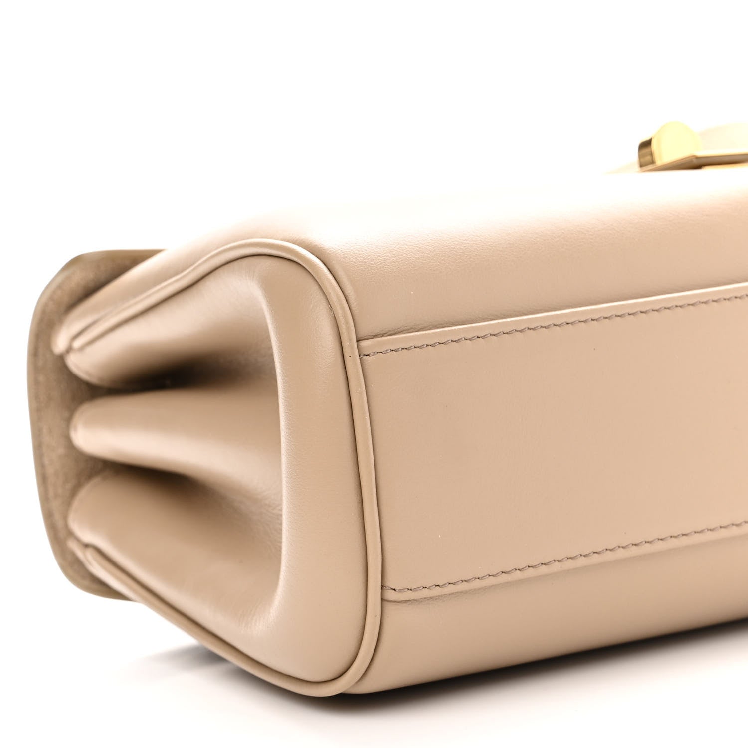 Celine Smooth Calfskin Teen Soft 16 Shoulder Bag Safari 7 of 8