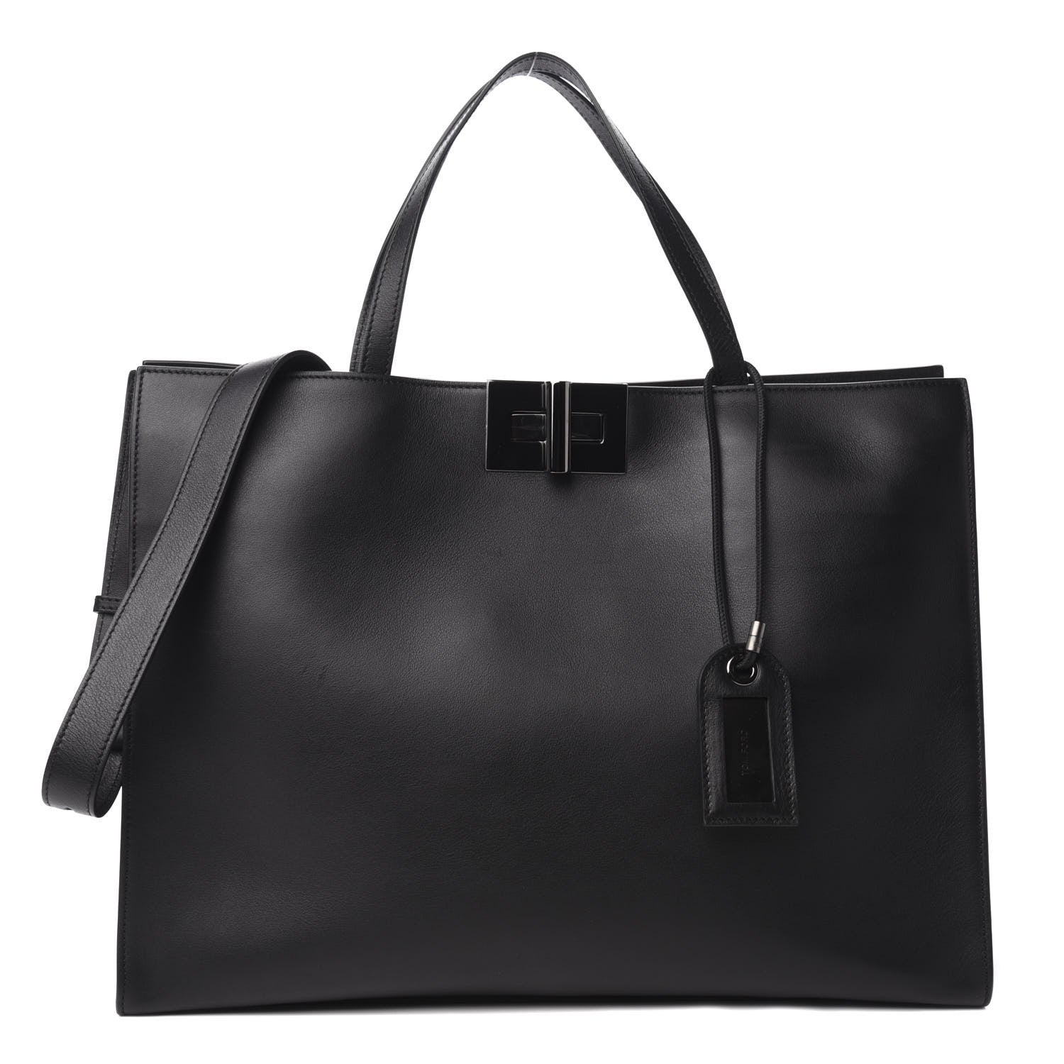 Tom Ford Calfskin Natalia Tote Black 1 of 11