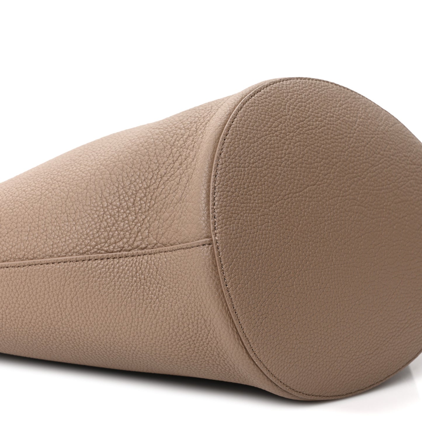 Pebbled Sport Calfskin Medium Lotus Tote Mokka