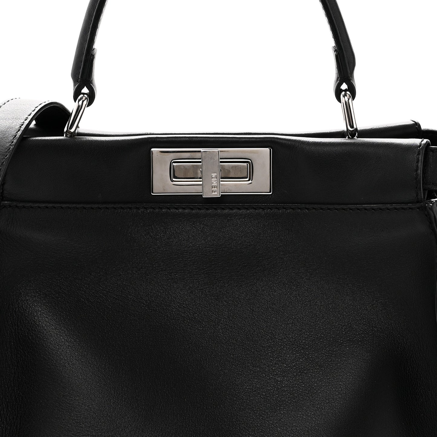 Vitello Seta Snakeskin Crocodile Monster Eyes Medium Peekaboo Iconic Satchel Black Girasole