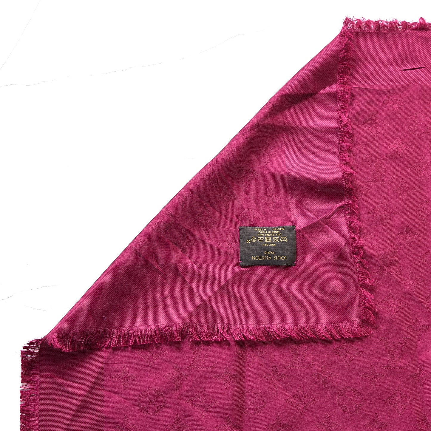 Silk Monogram Shawl