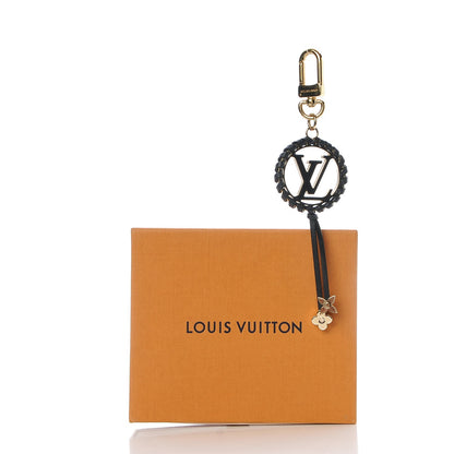 Louis Vuitton Metal Lambskin Enamel Very Bag Charm Key Holder Black 3 of 3