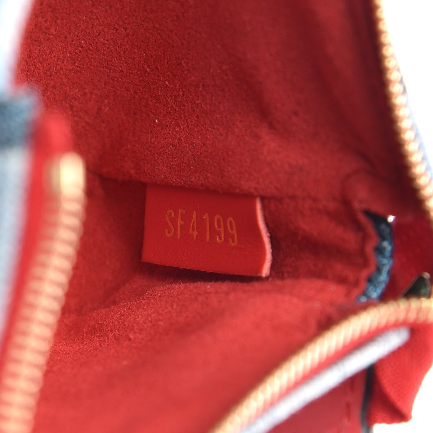 Louis Vuitton Denim Micro Pochette Accessories Denim Rouge 6 of 6