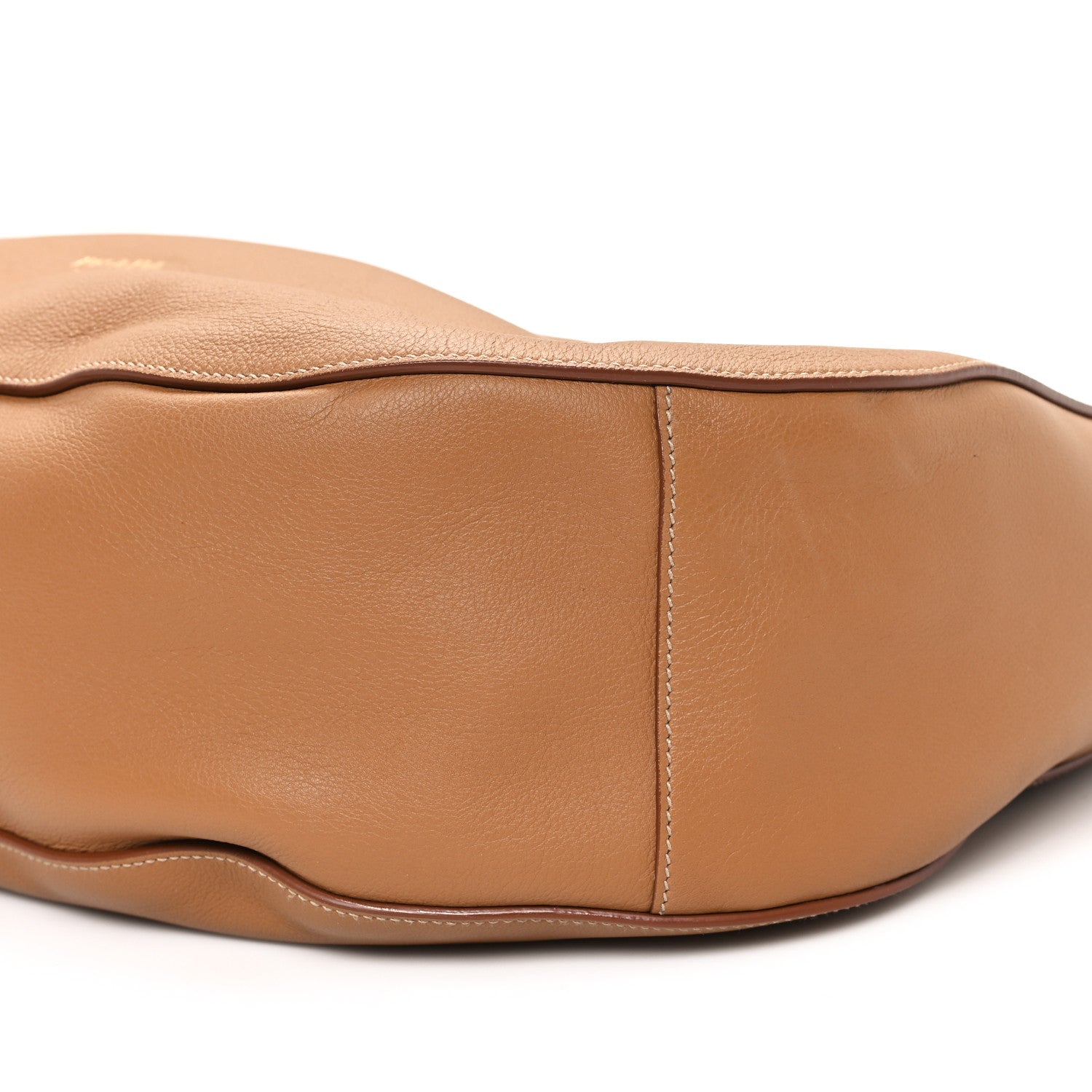 Prada Soft Calfskin Large Shoulder Bag Caramel 9 of 10