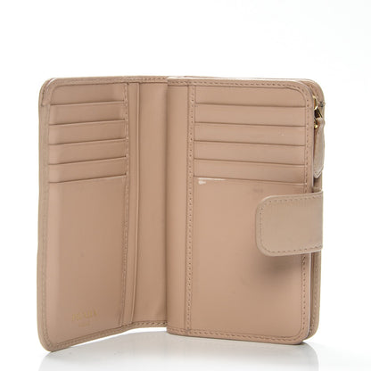 Prada Vitello Move Metal Zip Around Wallet Cammeo 6 of 8