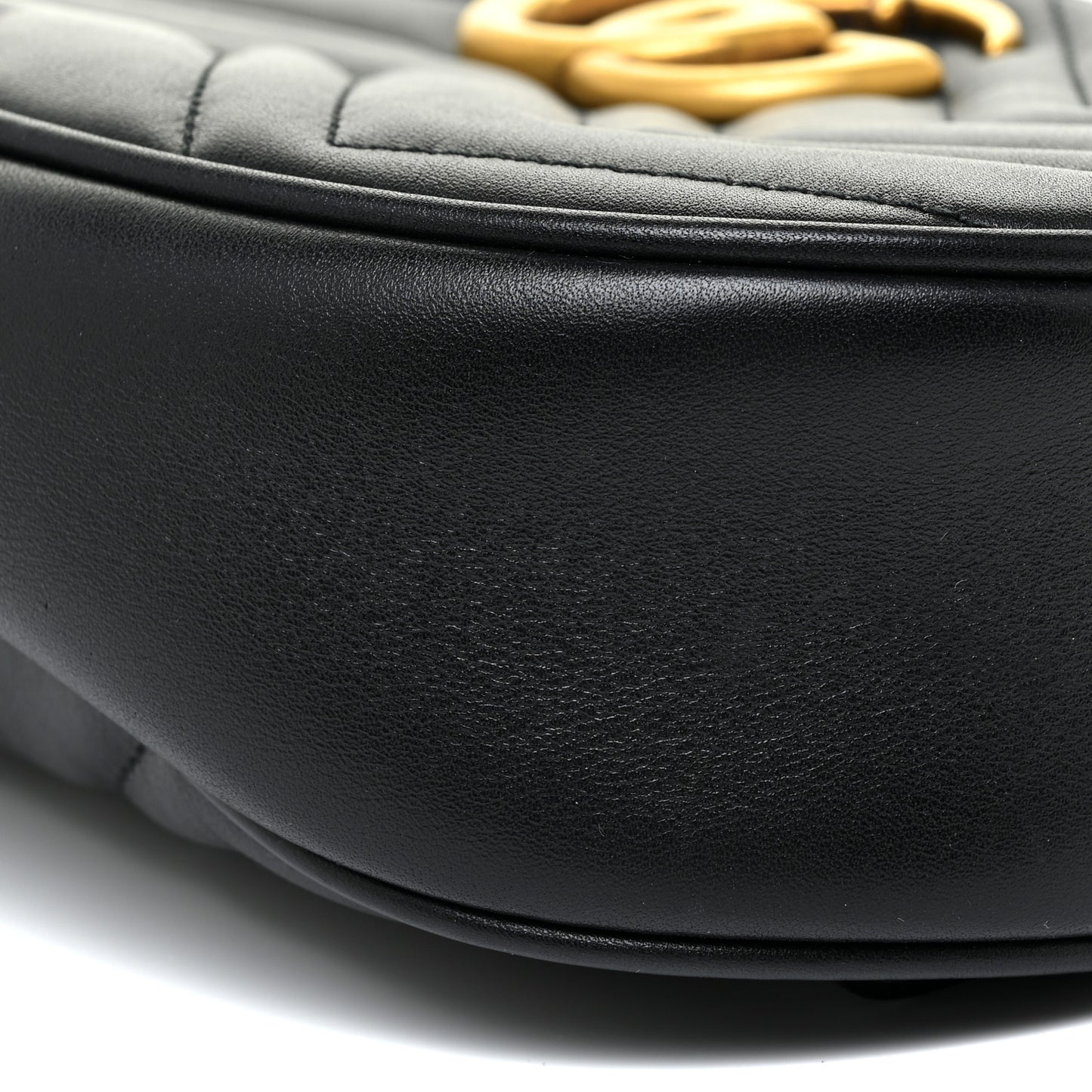 Calfskin Matelasse GG Marmont Belt Bag 95 38 Black