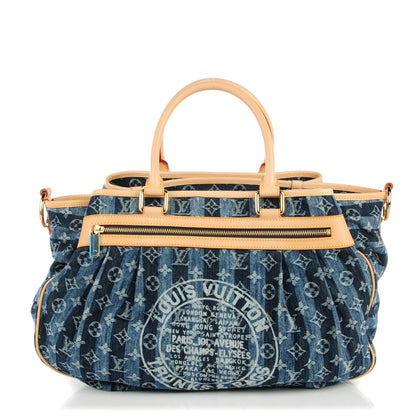 Louis Vuitton Denim Raye Cabas GM 1 of 7