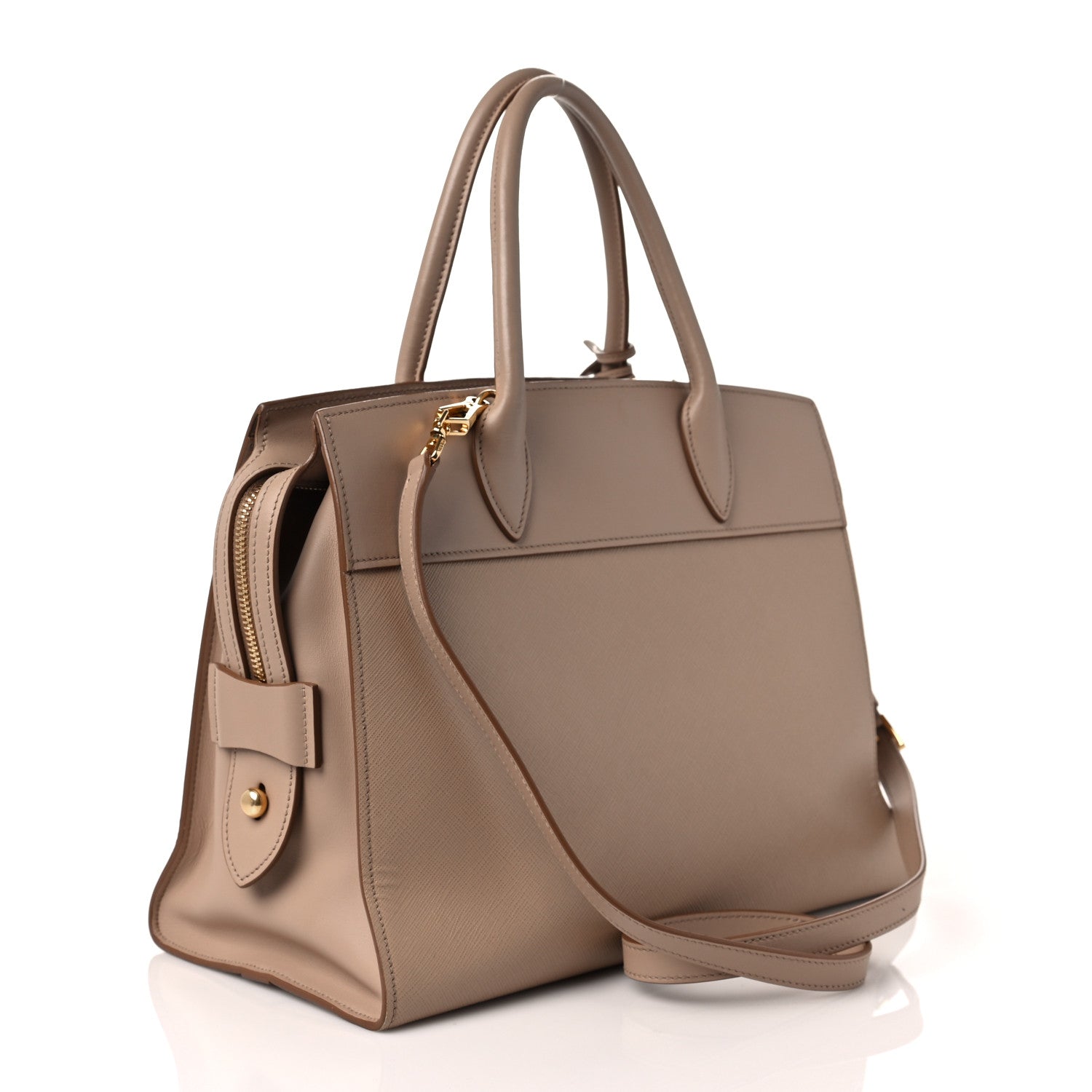 Prada Saffiano City Calfskin Medium Esplanade Cammeo 3 of 10