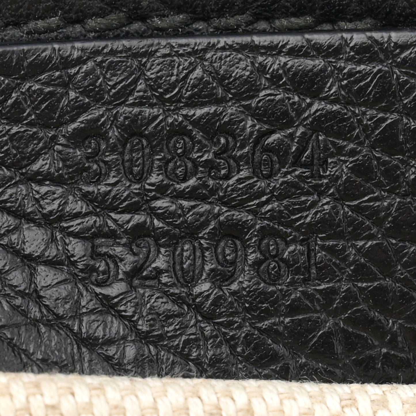Pebbled Calfskin Small Soho Disco Bag Black