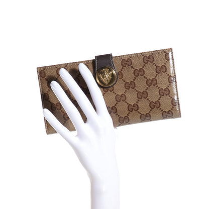 Gucci Crystal Monogram Hysteria Continental Wallet Brown 4 of 7