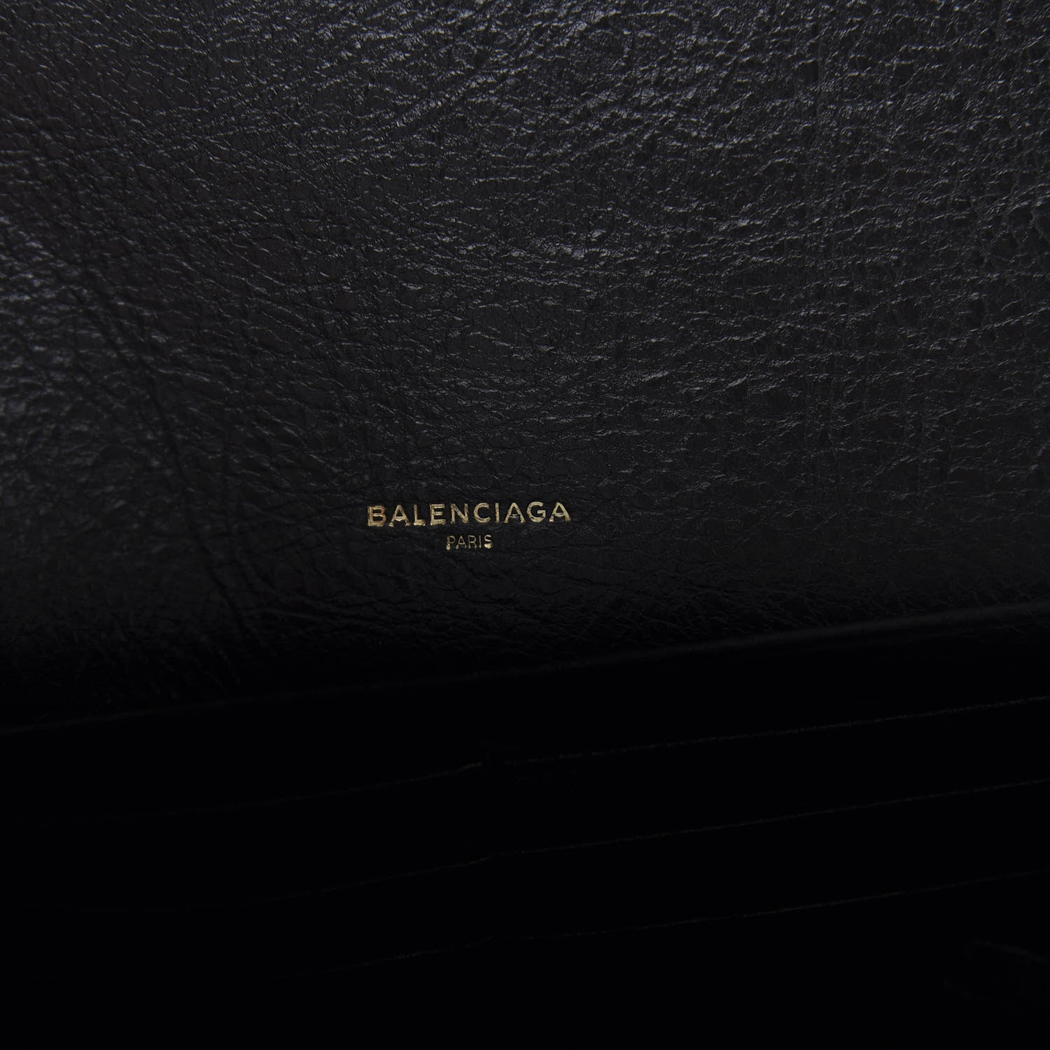 Balenciaga Agneau Classic Hardware Money Wallet Black 6 of 7