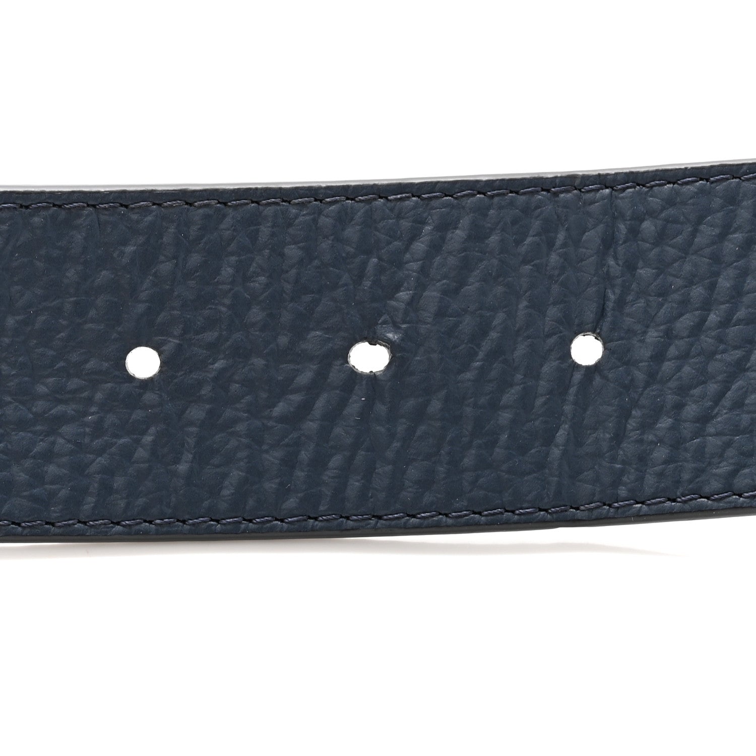Louis Vuitton Taurillon Calfskin 30mm LV Initiales Reversible Belt 100 40 Navy 6 of 9