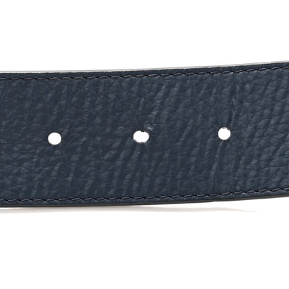 Louis Vuitton Taurillon Calfskin 30mm LV Initiales Reversible Belt 100 40 Navy 6 of 9