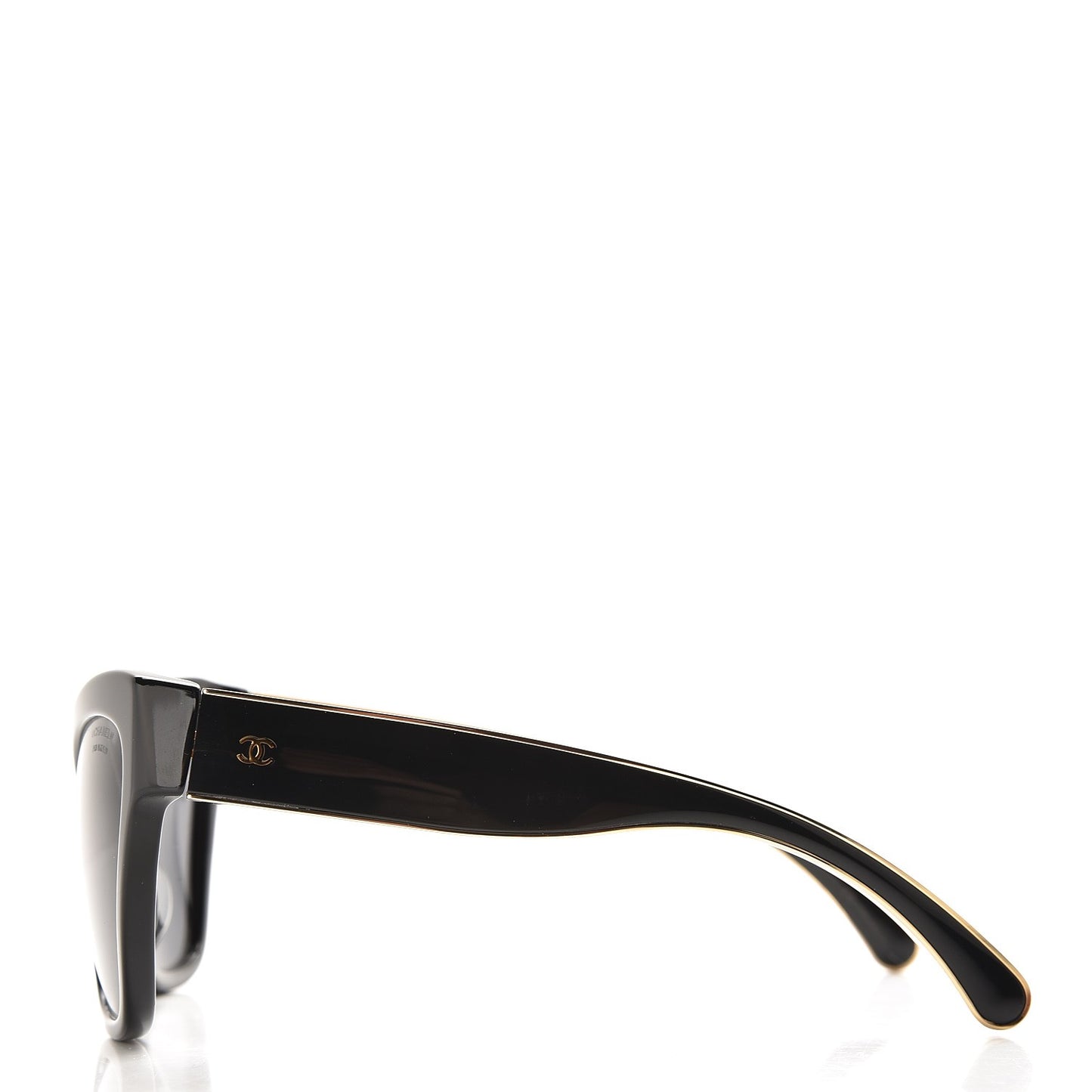 Acetate CC Cat Eye Sunglasses 5271-A Black
