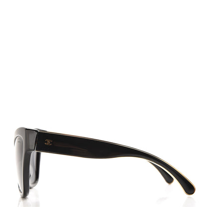 Chanel Acetate CC Cat Eye Sunglasses 5271-A Black 3 of 10