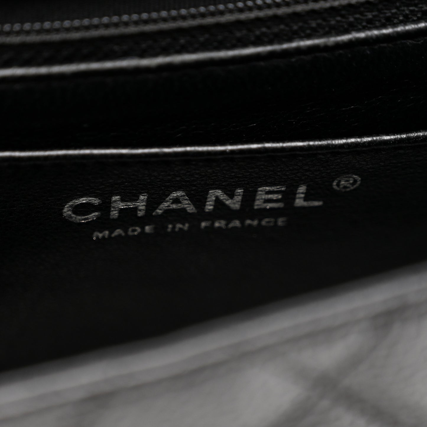 Caviar Quilted Mini Square Flap Black