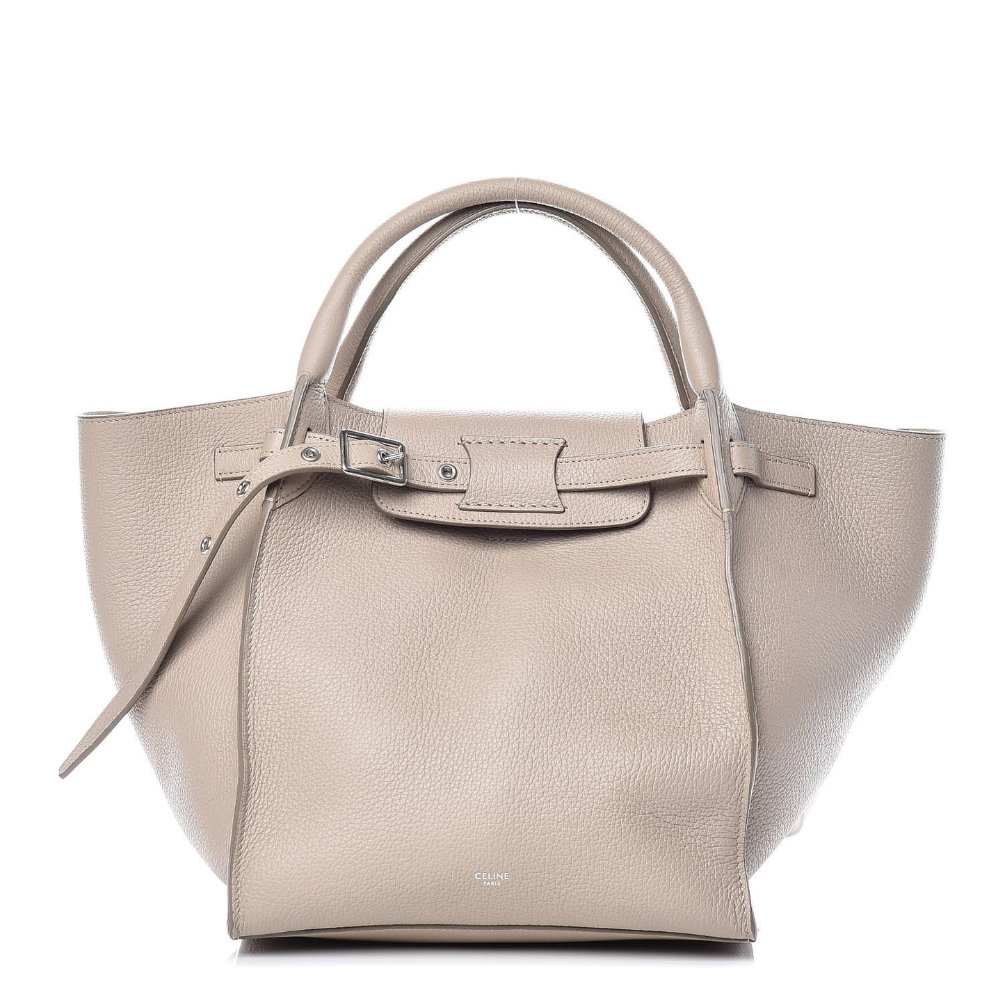 Supple Grained Calfskin Small Big Bag Light Taupe