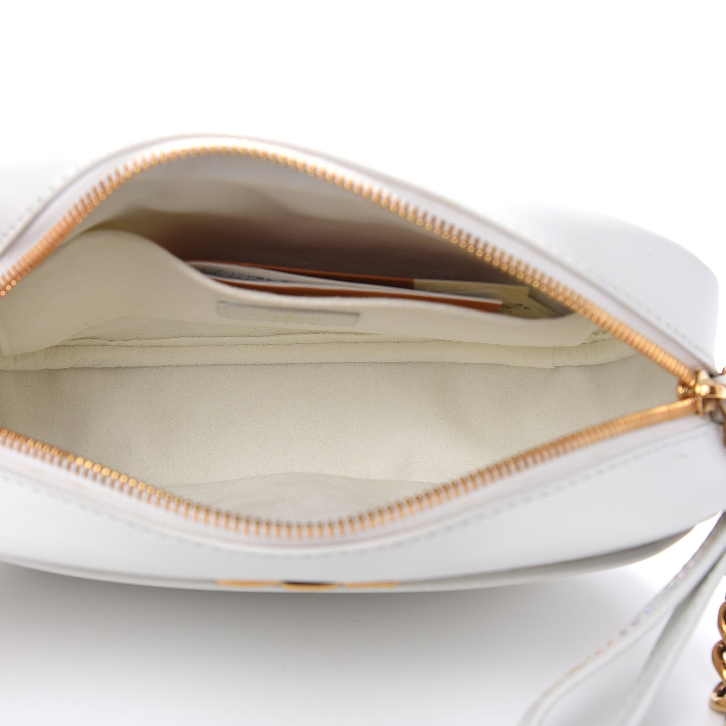 Calfskin New Wave Camera Bag White