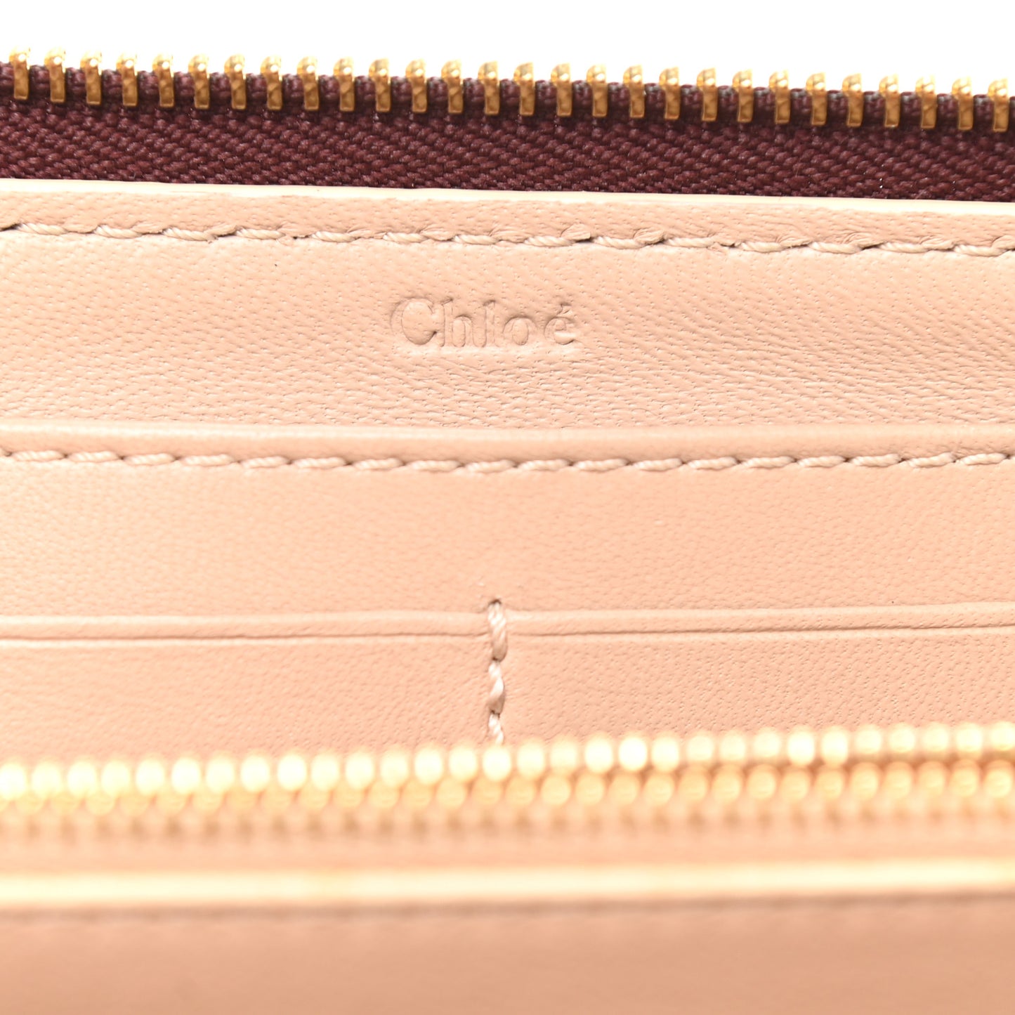 Grained Calfskin Marcie Long Zip Around Wallet Dark Velvet