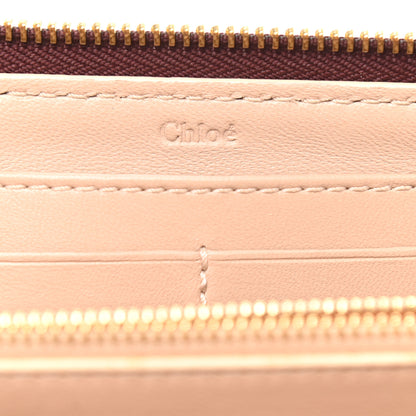 Chloe Grained Calfskin Marcie Long Zip Around Wallet Dark Velvet 6 of 8